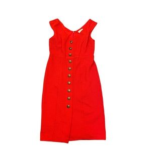 Anthropology size medium textured red dress